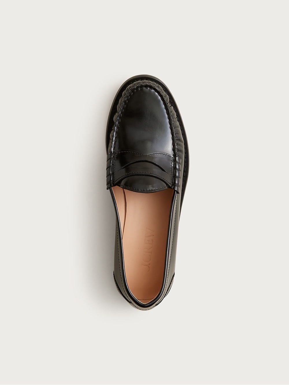 J. Crew New Winona penny loafers Italian spazzolato leather Cocoa Berry Size 5 - Picture 3 of 11